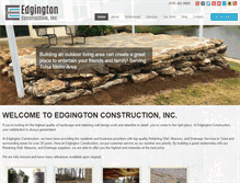 Tablet Screenshot of edgingtonconstruction.com